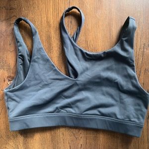 All yoga park bra, sz medium, grey, lightly worn